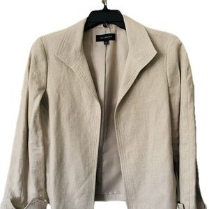 Talbots Light Beige Linen Jacket